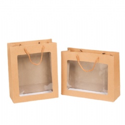 Paper bag w/PET window